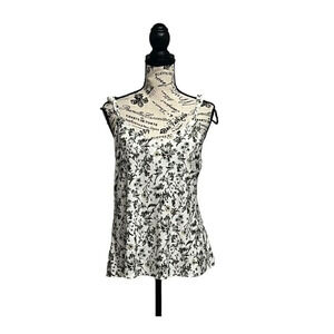 Laundry by Shelli Segql floral cami blouse fairy preppy whimsical boho hippie L